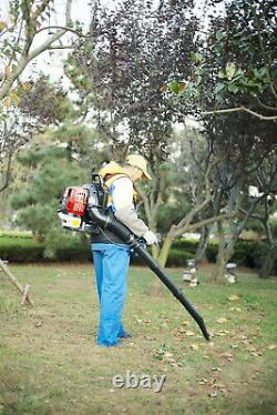 2-Cycle Leaf Blower 2-Stroke 52 CC Engine Gas Powered Backpack Grass Lawn Blower