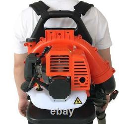 2-Stroke 32CC Gas Backpack Leaf Blower Powered Debris With Padded Harness New
