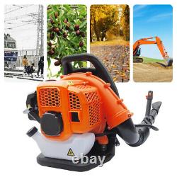 2-Stroke 42.7CC Leaf Blower Backpack Gas-powered Backpack Blower &Padded Harness