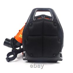2-Stroke Backpack Gas Leaf Blower 42.7CC Powered Debris with Padded Harness New