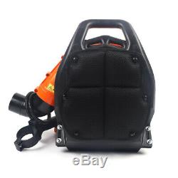 2-Stroke Gas Powered Backpack Leaf Blower Grass Yard Padded Strap 1.2L Fuel Tank