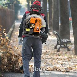 2024 New Upgraded 63CC 2-Stroke 850CFM 4.3HP Commercial Backpack Gas Leaf Blower