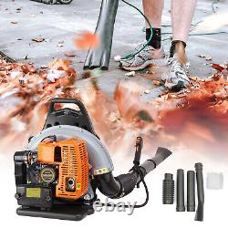 2024 New Upgraded 63CC 2-Stroke 850CFM 4.3HP Commercial Backpack Gas Leaf Blower