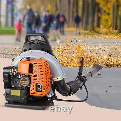 2024 New Upgraded 63CC 2-Stroke 850CFM 4.3HP Commercial Backpack Gas Leaf Blower