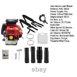 2024 New Upgraded 80CC 2-Stroke 900CFM 3.5kW Commercial Backpack Gas Leaf Blower