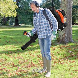 2Stroke Commercial Gas Leaf Blower Backpack Gas Powered Grass Lawn Blower 63CC