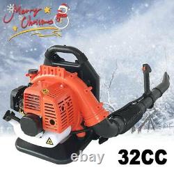 32CC 2-Stroke Gas Backpack Leaf Blower Powered Debris Padded Harness New