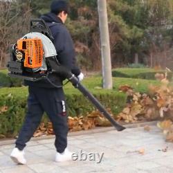 3Hp 2-Stroke 63cc High Performance Gas Powered Back Pack Leaf Blower US