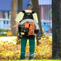 3Hp 63cc High Performance Gas Powered Back Pack Leaf Blower 2-Stroke Snow Blower
