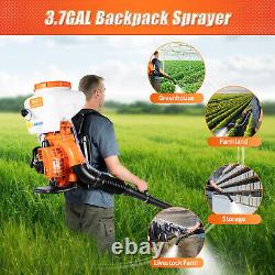 3WF-3 3.7Gallon Gas Backpack Mosquito Fogger Sprayer Leaf Blower Backpack Blower