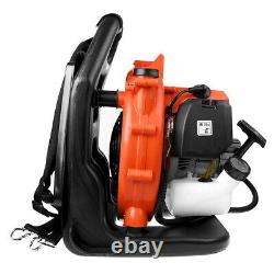 42.7CC 2-Stroke Gas Powered Backpack Leaf Blower Powered Debris Padded Harness
