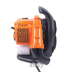 42.7CC Gas Powered Backpack Leaf Blower 720? /H 2-Stroke Powerful Motor Orange