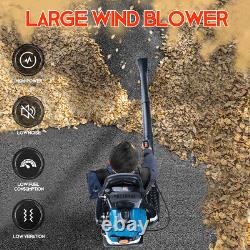 43CC/75.6CC Backpack Leaf Blower Gas Powered Snow Blower 4-Stroke 3.6HP 706CFM