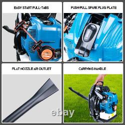 43CC/75.6CC Backpack Leaf Blower Gas Powered Snow Blower 4-Stroke 3.6HP 706CFM