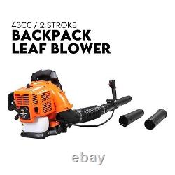 43CC Backpack Petrol Leaf Blower 2 Stroke Commercial Garden Yard Outdoor