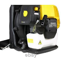 52CC 2-Cycle Gas Backpack Leaf Blower, Cordless, Extended Tube, Black & Yellow