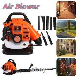 52CC 2 Stroke Commercial Backpack Leaf Blower Gas Powered Grass Lawn Blower Tool
