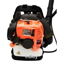 52CC 2 Stroke Gas Powered Backpack Leaf Blower Air-Cooled withPadded Harness EPA