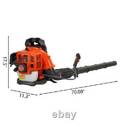 52CC Gas Backpack Leaf Blower, 2-Cycle for Lawn, Snow, Dust, Yard Care