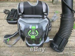 56V EGO Backpack Leaf Blower Lithium Ion Cordless 5 Ah Battery Charger 600 CFM