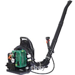 63.3CC 2Stroke Backpack Gas Leaf Blower 3.6HP 750CFM WithAdjustable Shoulder Strap