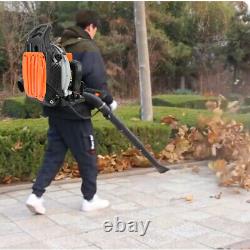 63CC 3.2HP 2 Stroke Gas Leaf Backpack Blower Powered Leaf Blower Harness Orange