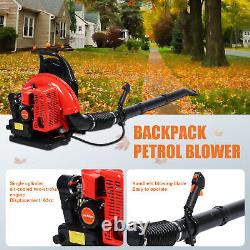 63CC Gas Powered Backpack Leaf Blower, 665CFM 2-Stroke Snow Blower, Leaf Blower