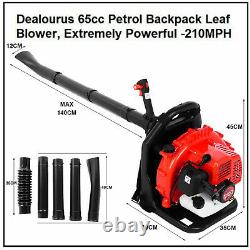 63cc 2.3Hp High Performance Gas Powered Back Pack Leaf Blower 2-Stroke USA