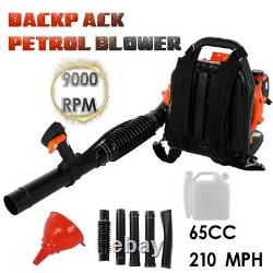 63cc 2.3hp 2-Stroke Gas Powered Back Pack Leaf Blower High Performance US