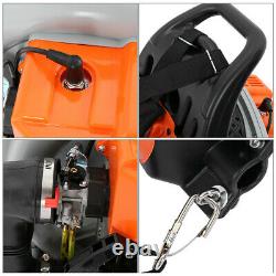 63cc 3HP High Performance Gas Powered Back Pack Leaf Blower 2-Stroke Orange USA