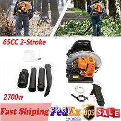 65 CC 2 Stroke Backpack Gas Powered Leaf Blower Commercial Grass Lawn Blower