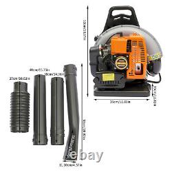 65 CC 2 Stroke Backpack Gas Powered Leaf Blower Kit Commercial Grass Lawn Blower