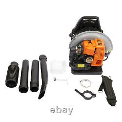 65 CC 2 Stroke Backpack Gas Powered Leaf Blower Kit Commercial Grass Lawn Blower