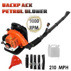 65CC 2 Stroke Commercial Backpack Leaf Blower Gas Powered Grass Lawn Blower