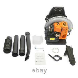 65CC 2 Stroke Commercial Gas Powered Leaf Blower Backpack Leaf Blower 2.7KW