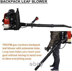 76CC Gasoline Engine Leaf Blower 4 Stroke Gasoline Backpack Leaf Blower 750CFM
