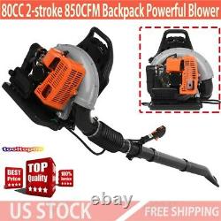 80CC 2-stroke Backpack Powerful Blower Leaf Blower Motor Gas 850CFM US