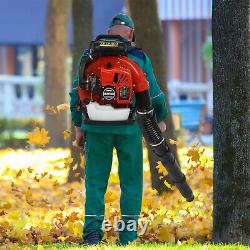 80CC Gas Powered Backpack Leaf Blower High Performance 900 CFM 2-stroke Red US