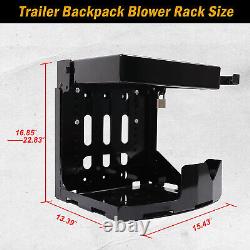 Adjustable Backpack Blower Rack with Lock For Open & Enclosed Landscape Trailer