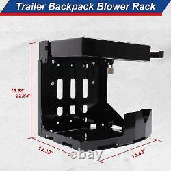 Adjustable Backpack Blower Rack withLock for Open & Enclosed Landscape Trailer