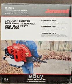 Backpack Blower JONSERED leaf Blower BB2250 191mph, 50.2cc NEW