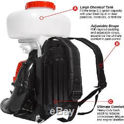 Backpack Fogger Sprayer Duster Leaf Blower 3 Gallon 3HP Gas