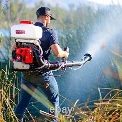 Backpack Fogger Sprayer Leaf Blower 3.7 Gallon Gas Pest Control + ULV Nozzle