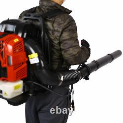 Backpack Gas Leaf Blower Gasoline Snow Blowers 530 CFM 76 CC 4-Stroke Engine