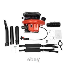 Backpack Leaf Blower 2-Stroke Gas Powered Snow Blower 63.3CC 2700W Air cooling