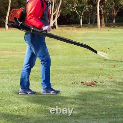 Backpack Leaf Blower 2-Stroke Gas Powered Snow Blower 63.3CC 2700W Air cooling