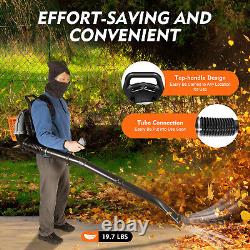 Backpack Leaf Blower 63CC 2-Stroke Gas Powered Lawn Grass Leaf Blower Garden