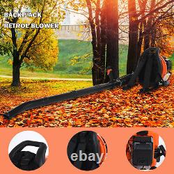 Backpack Leaf Blower, 63cc 2-Cycle Gas Leaf Blower, 650 CFM Cordless Handheld