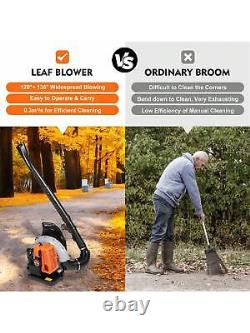 Backpack Leaf Blower, 65CC 3.6HP 2Cycle Backpack Blower Gas Powered