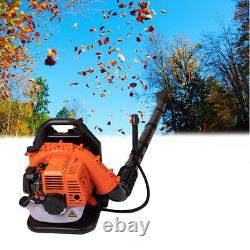 Backpack Leaf Blower Gas Powered Snow Blower 156MPH 52CC 2-Stroke Engine 3.2HP